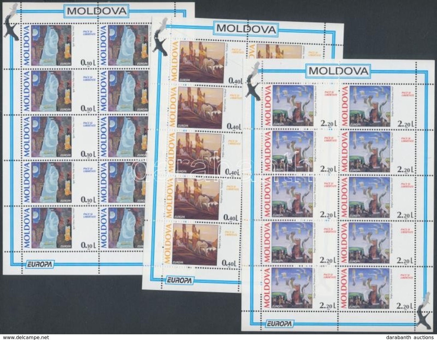 ** 1995 Europa CEPT, Béke és Szabadság Kisív Sor Mi 164-166 - Other & Unclassified