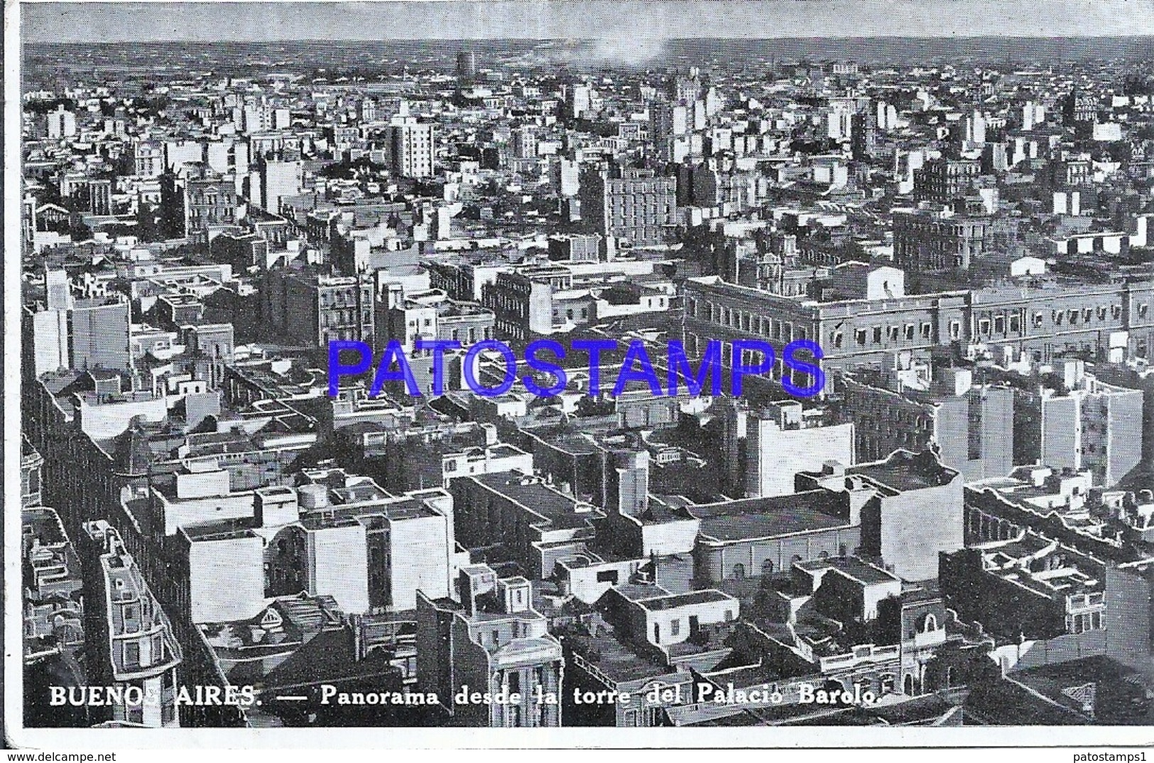 124029 ARGENTINA BUENOS AIRES PANORAMA DESDE LA TORRE DEL PALACIO BAROLO BREAK POSTAL POSTCARD - Belize