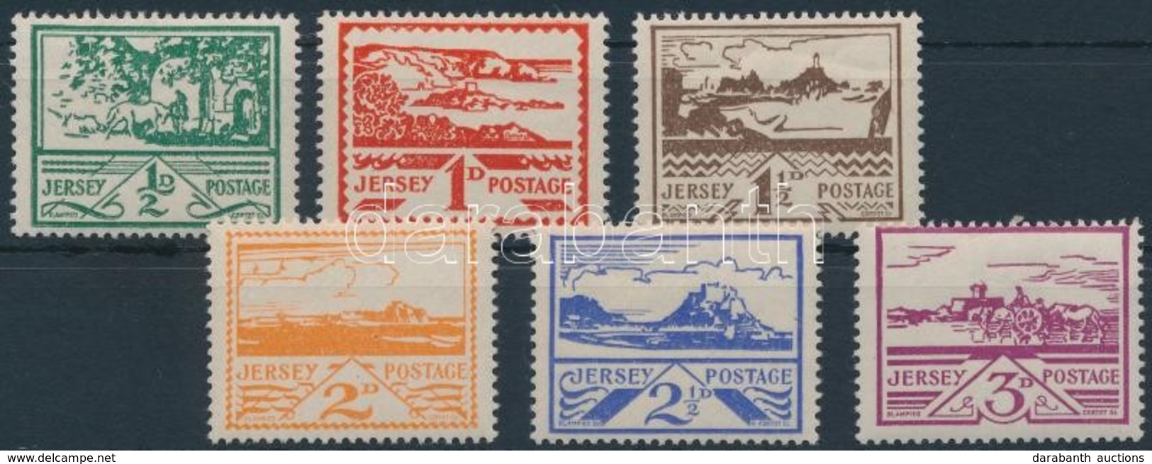 ** 1943 Forgalmi Sor,
Definitive Set
Mi 3-8 - Sonstige & Ohne Zuordnung