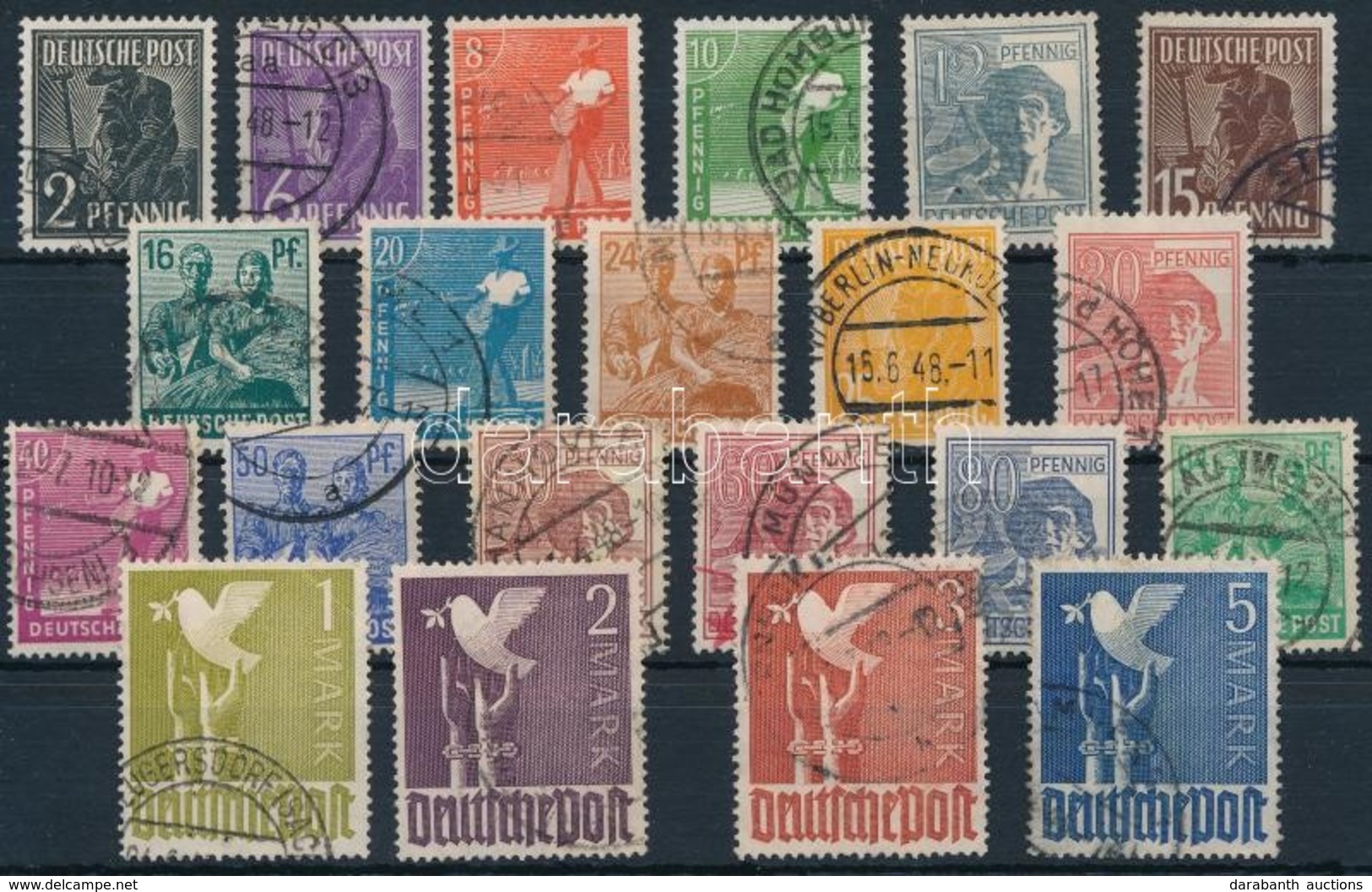 O 1947 Forgalmi Sor Mi 943-962 - Other & Unclassified