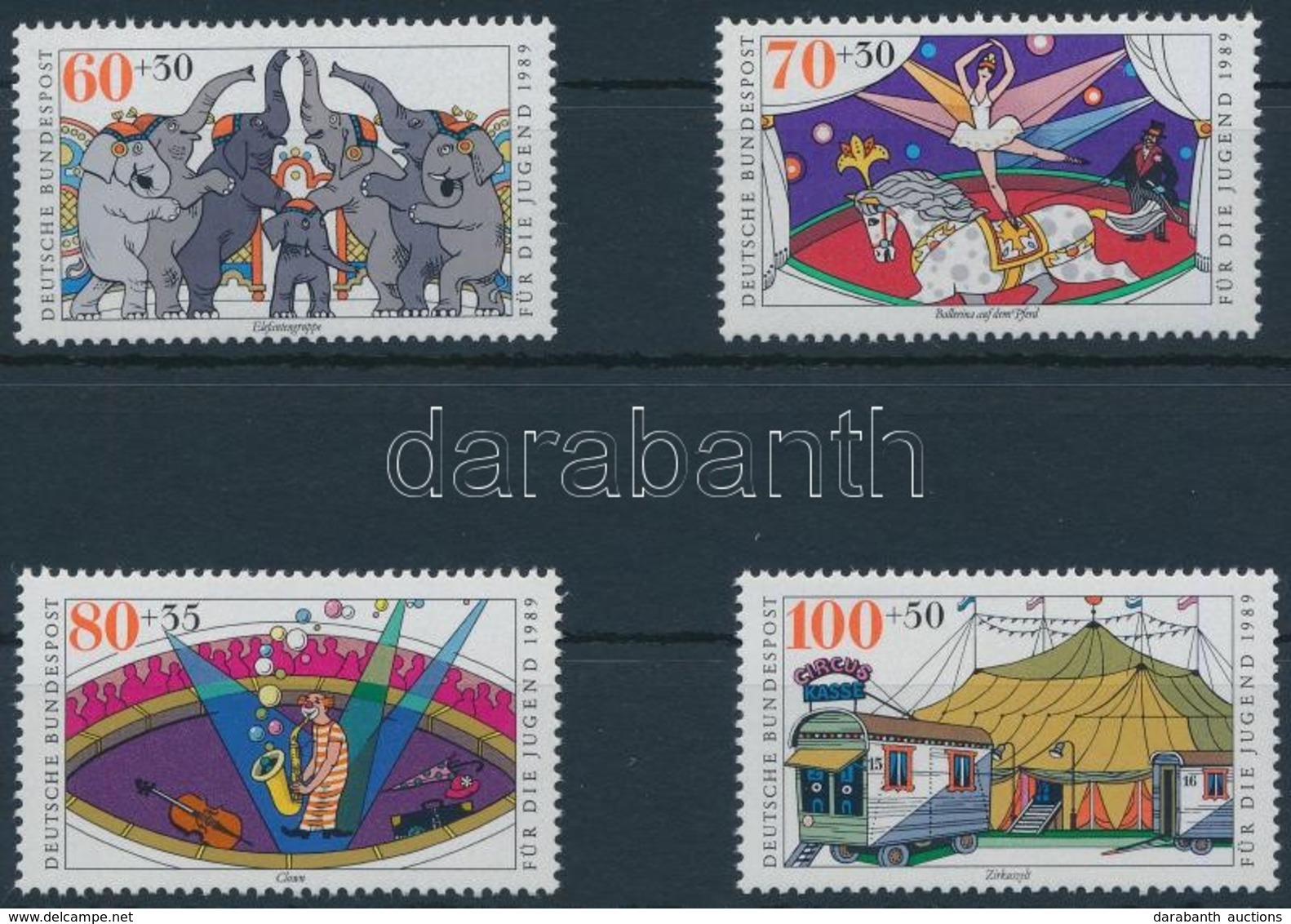 ** 1989 Cirkusz Sor,
Circus Set
Mi 1411-1414 - Otros & Sin Clasificación