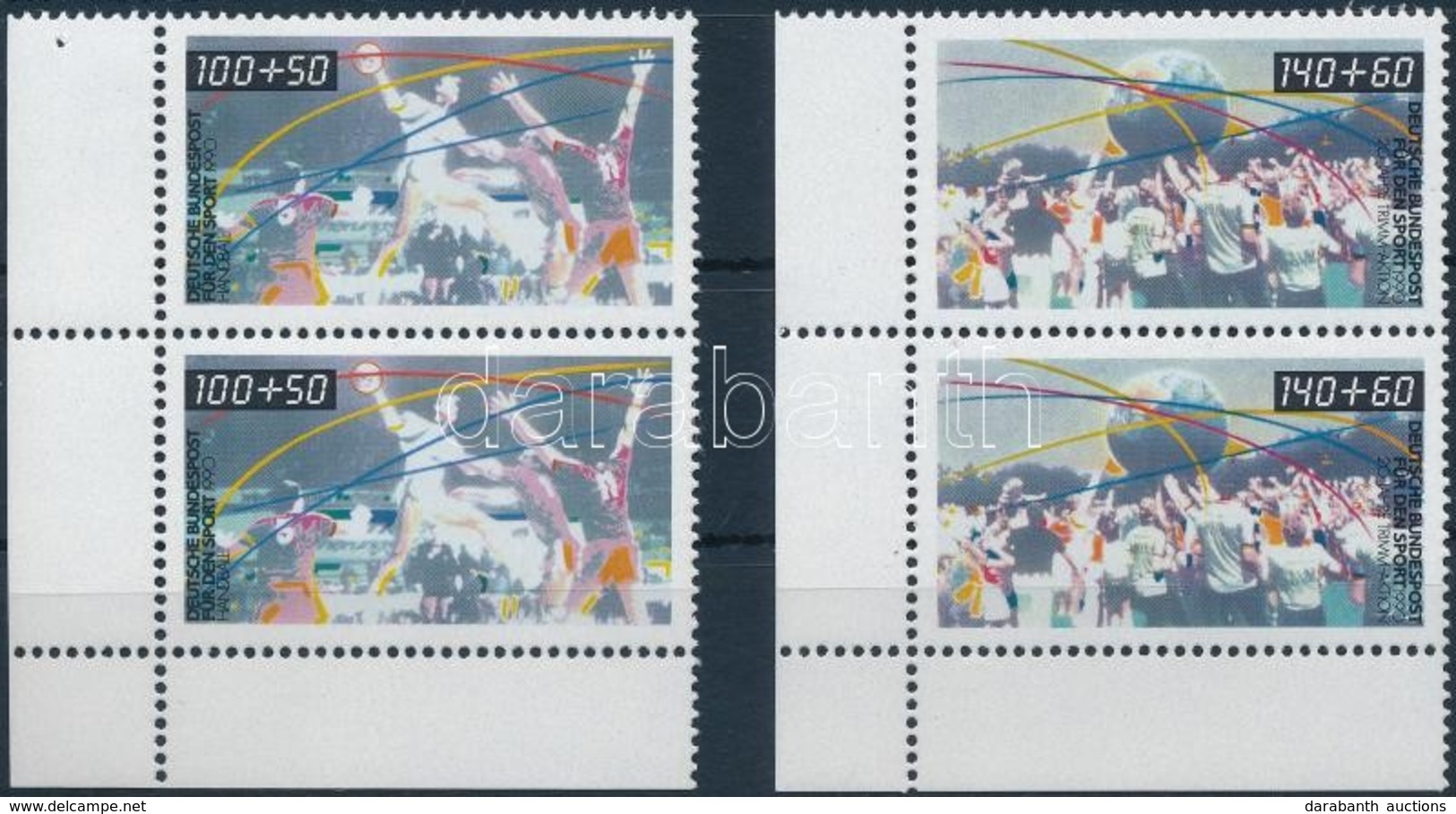 ** 1990 Sporthilfe: Népszerű Sportok ívsarki Sor Párokban,
Sporthilfe: Popular Sports Corner Set In Pairs
Mi 1449-1450 - Sonstige & Ohne Zuordnung