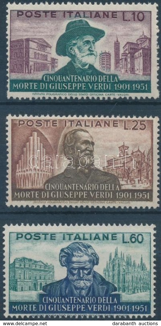 ** 1951 G. Verdi Sor Mi 850-852 - Other & Unclassified