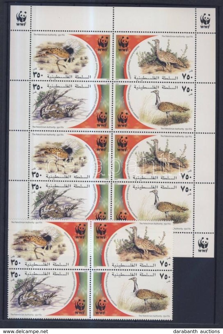 ** 2001 WWF Madarak Négyestömb Mi 192-195 + Kisív + 4 FDC - Other & Unclassified