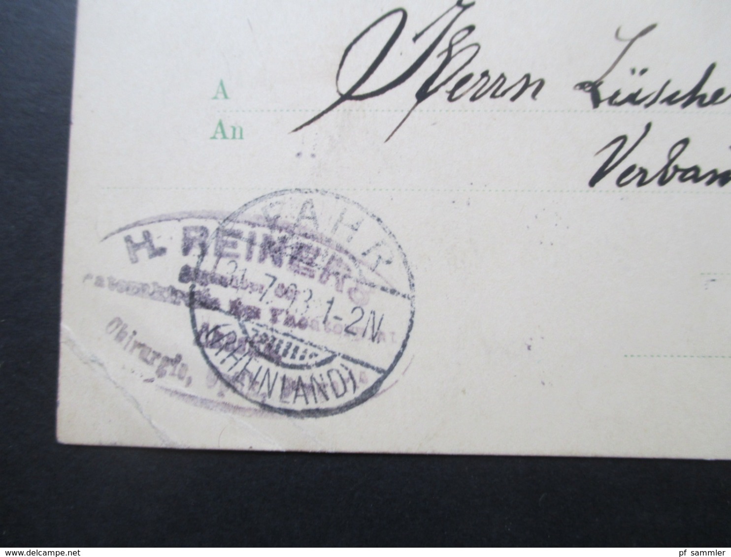 Luxemburg 1903 Ganzsache Stempel Luxembourg Nach Vahr Rheinland Mit Ak Stempel Firmenkarte - Ganzsachen