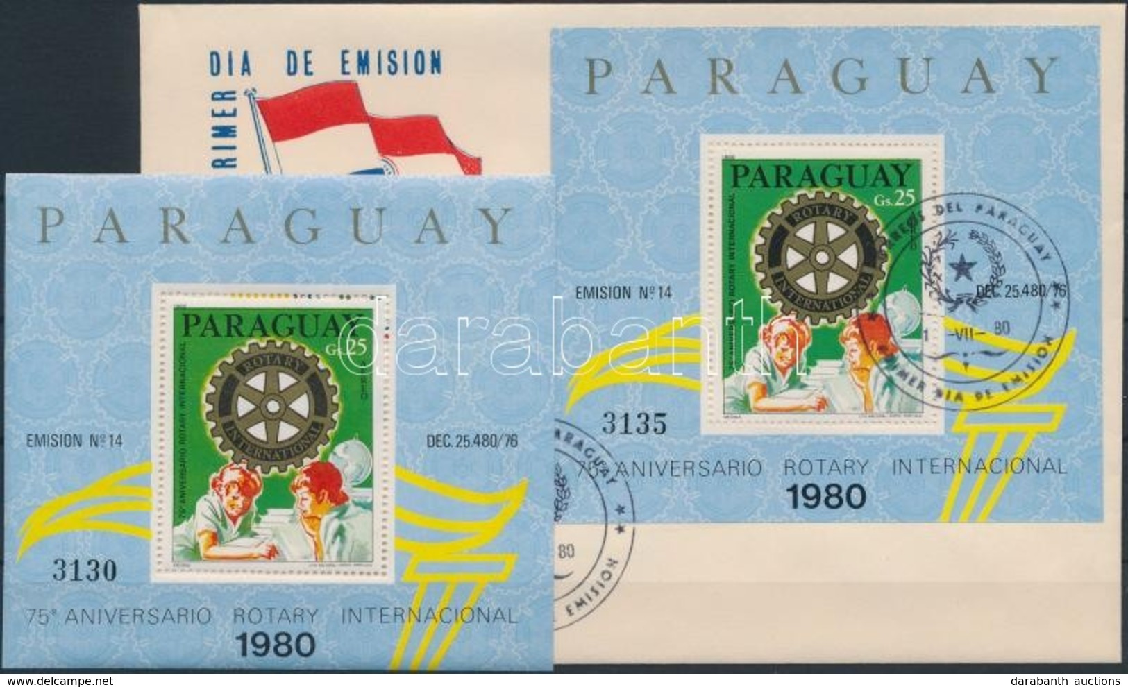 ** 1980 Rotary Blokk Mi 353 + FDC-n - Other & Unclassified