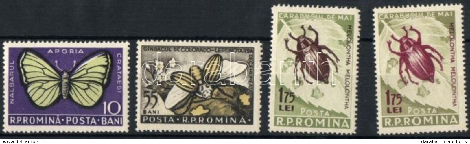 ** 1956 Káros Rovarok Sor Mi 1586-1588 (1588 A+b) - Otros & Sin Clasificación