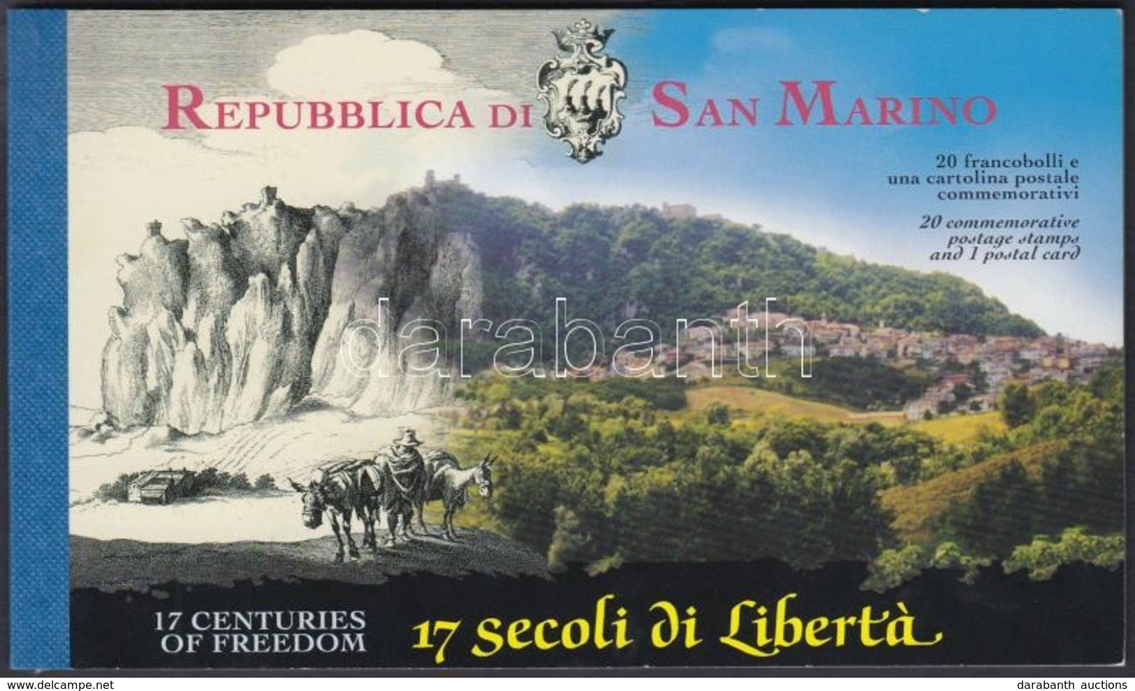 ** 2000 1700 éves A San Marino-i Köztársaság Bélyegfüzet MH 6 (Mi 1909-1928) - Other & Unclassified