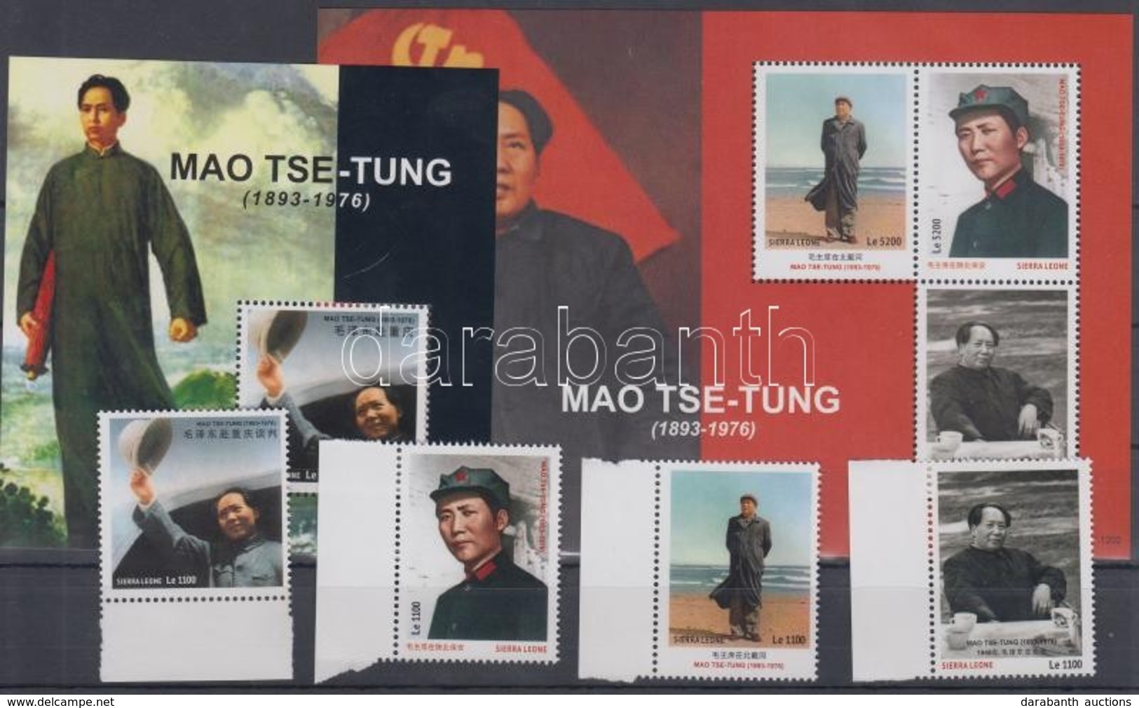 ** 2012 Mao Ce-tung Sor + Kisív + Blokk - Sonstige & Ohne Zuordnung