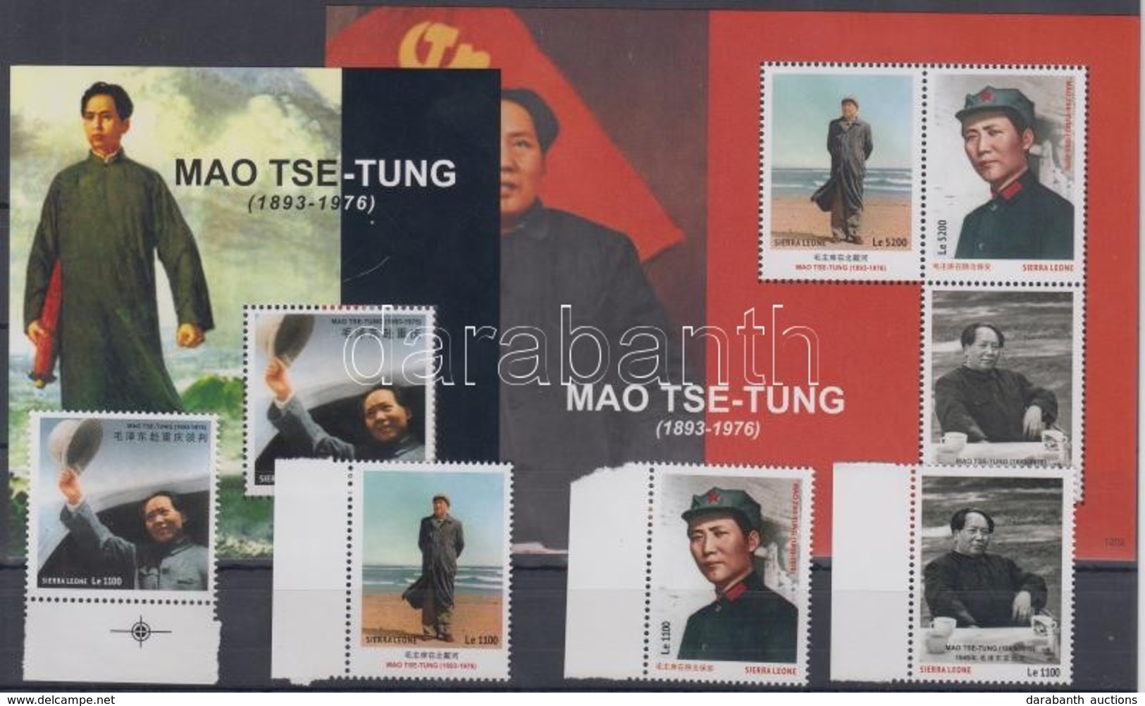 ** 2012 Mao Ce-tung Sor + Kisív + Blokk - Otros & Sin Clasificación