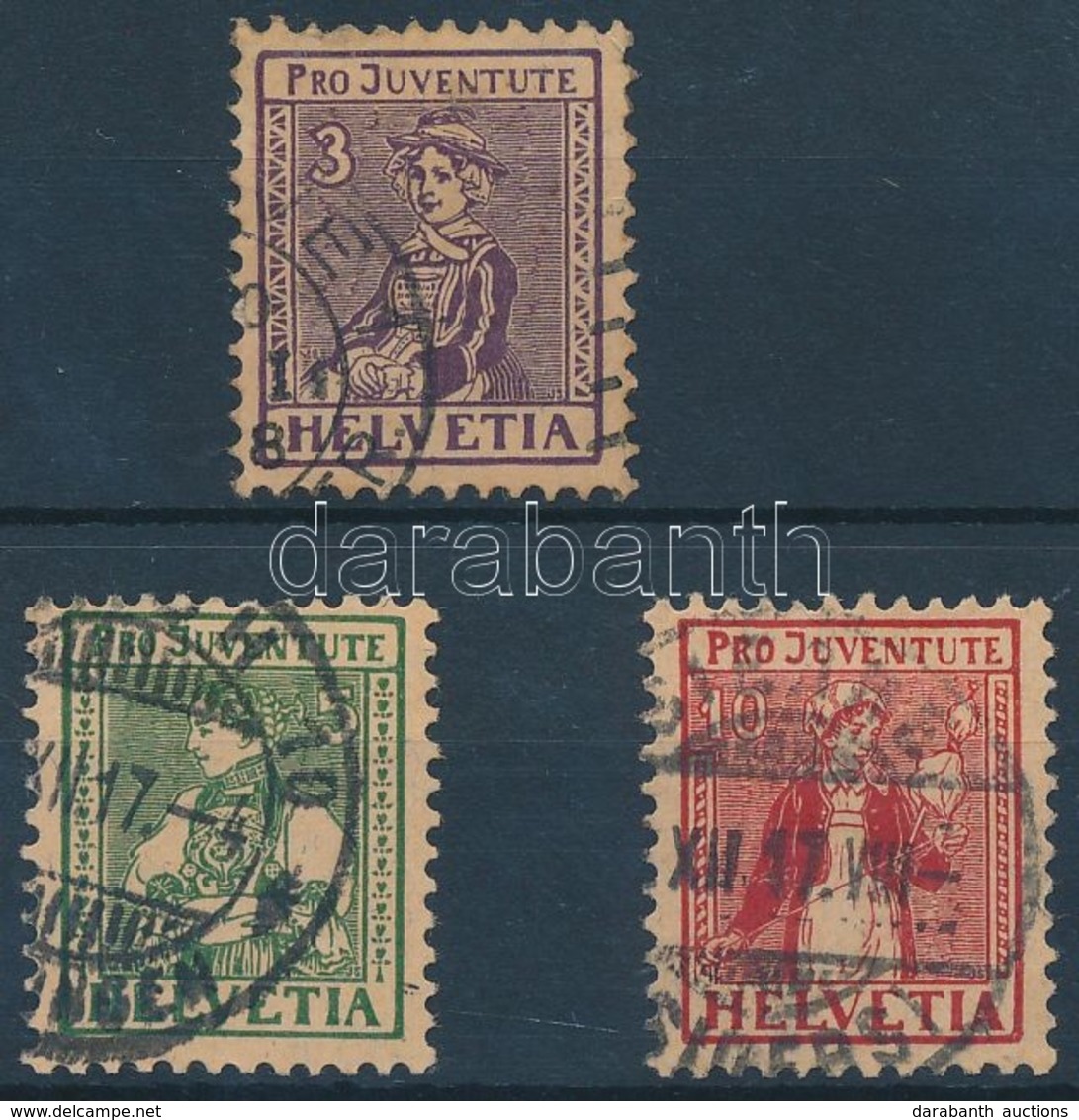 O 1917 Pro Juventute Sor Mi 133-135 - Other & Unclassified