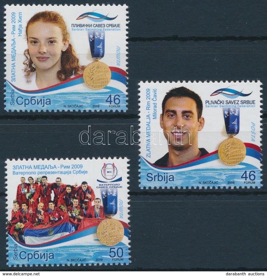 ** 2009 FINA-világbajnokság Sor,
FINA World Championship Set
Mi 324-326 - Other & Unclassified