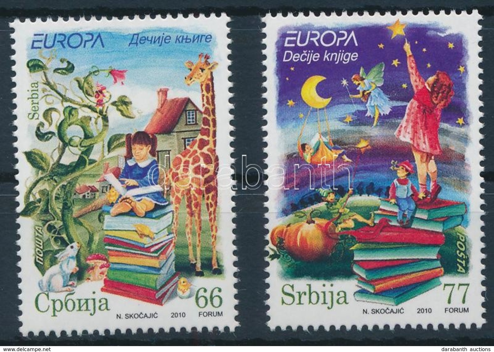 ** 2010 Europa CEPT Mesekönyvek Sor,
Europa CEPT Children's Book Set
Mi 352-353 - Other & Unclassified