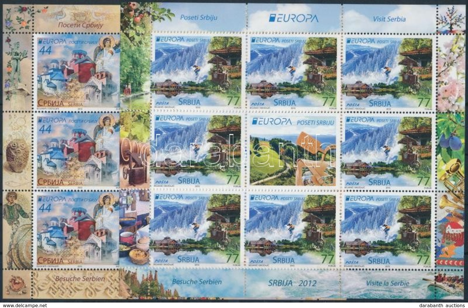 ** 2012 Europa CEPT Kisív Sor Mi 464-465 - Other & Unclassified