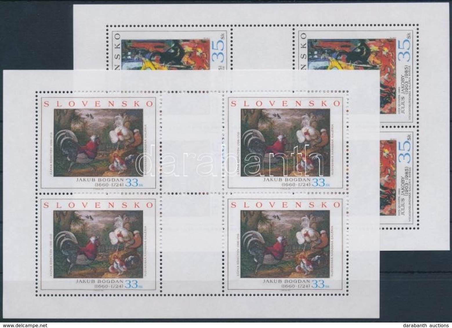 ** 2004 Festmény Kisív Sor Mi 494-495 - Other & Unclassified