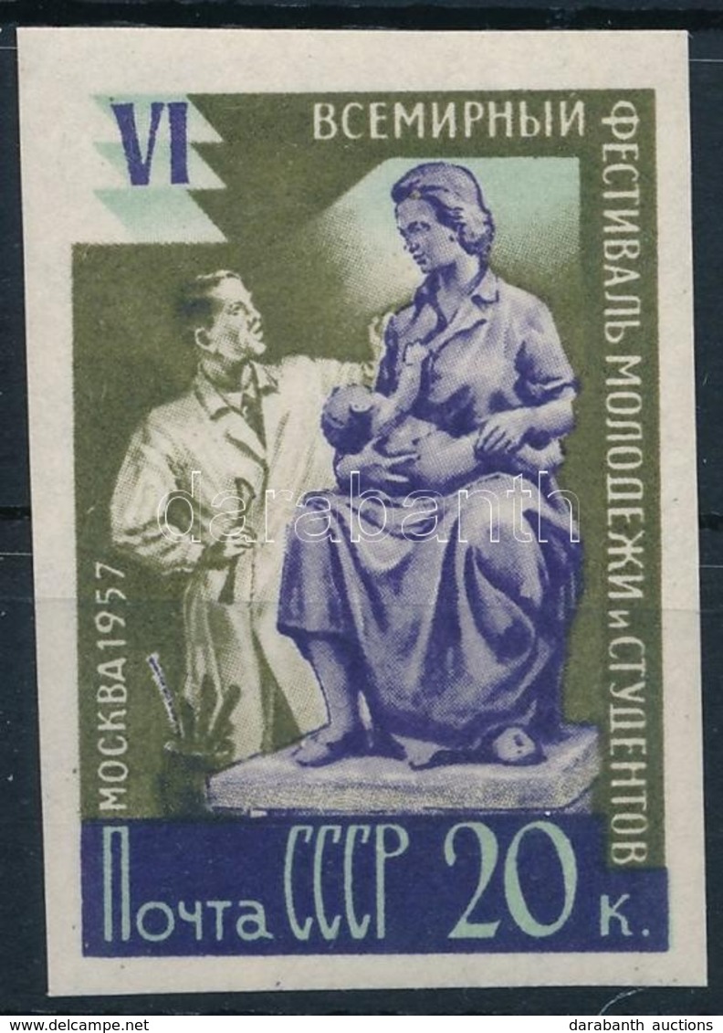 ** 1957 Ifjúsági és Diákfesztivál Vágott Bélyeg Mi 1980 B - Otros & Sin Clasificación