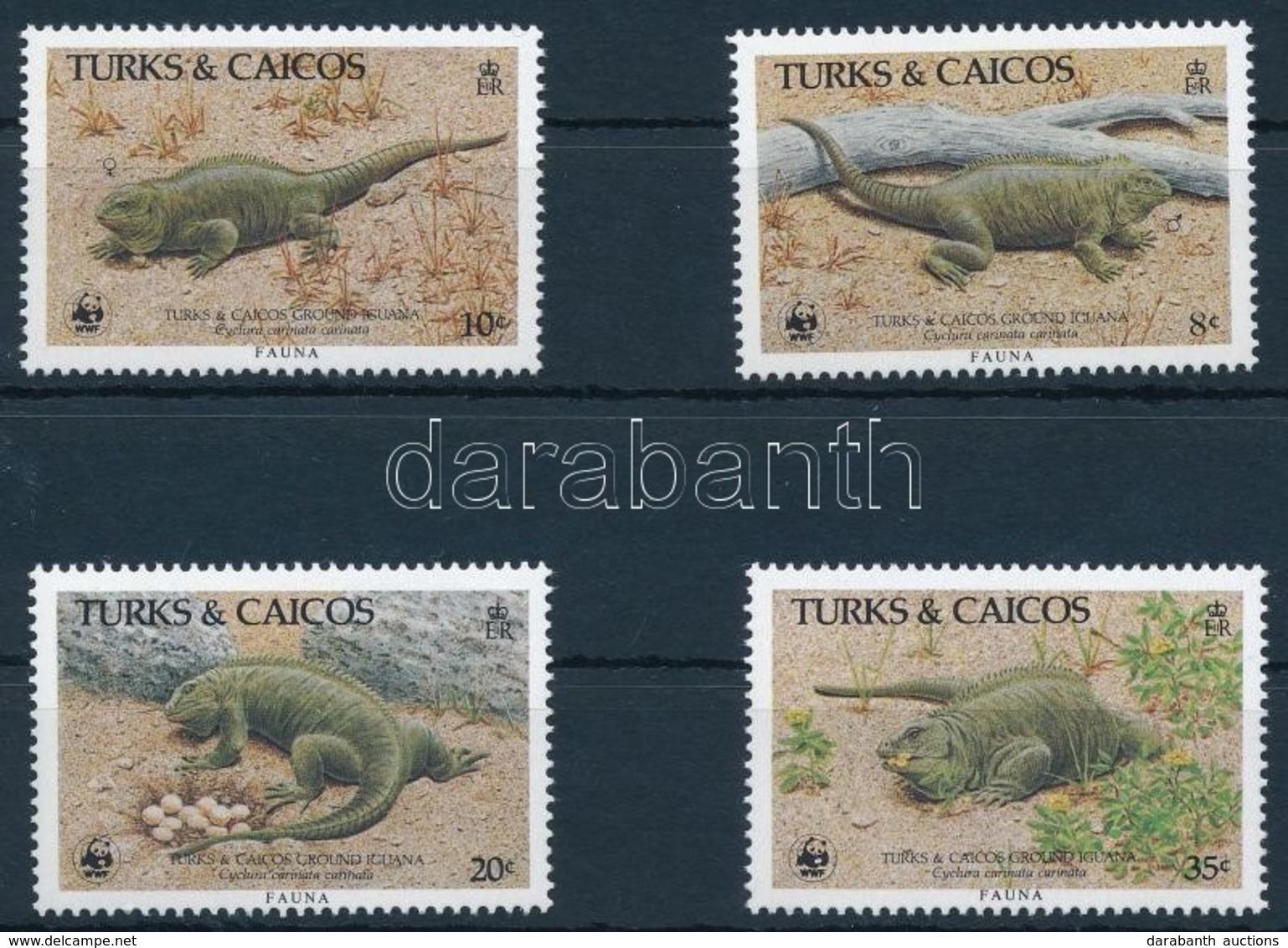 ** 1986 WWF Laguán Sor,
WWF Iguana Set
Mi 777-780 - Otros & Sin Clasificación