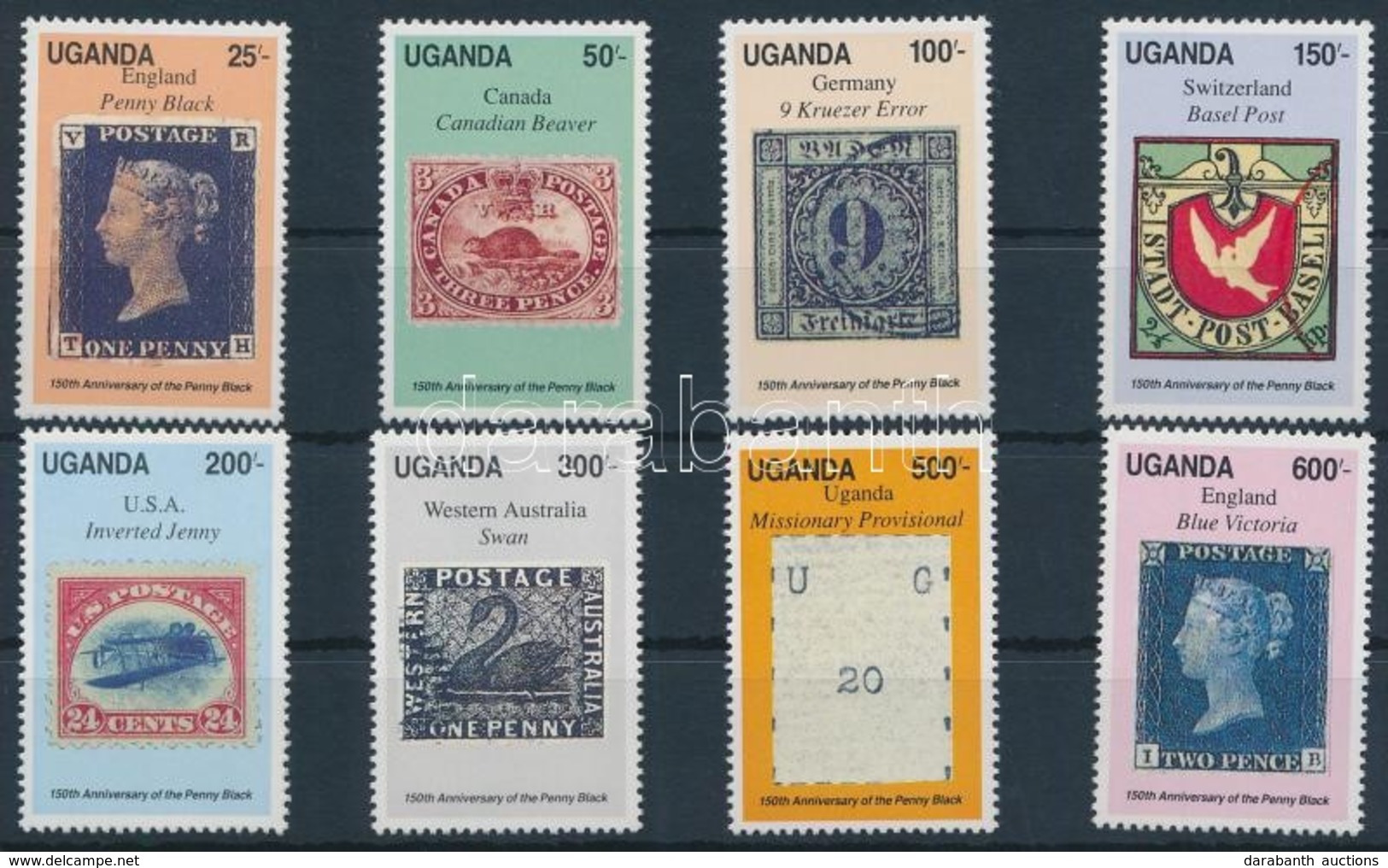 ** 1990 150 éves A Bélyeg Sor,
150th Anniversary Of Stamp Set
Mi 797-804 - Other & Unclassified