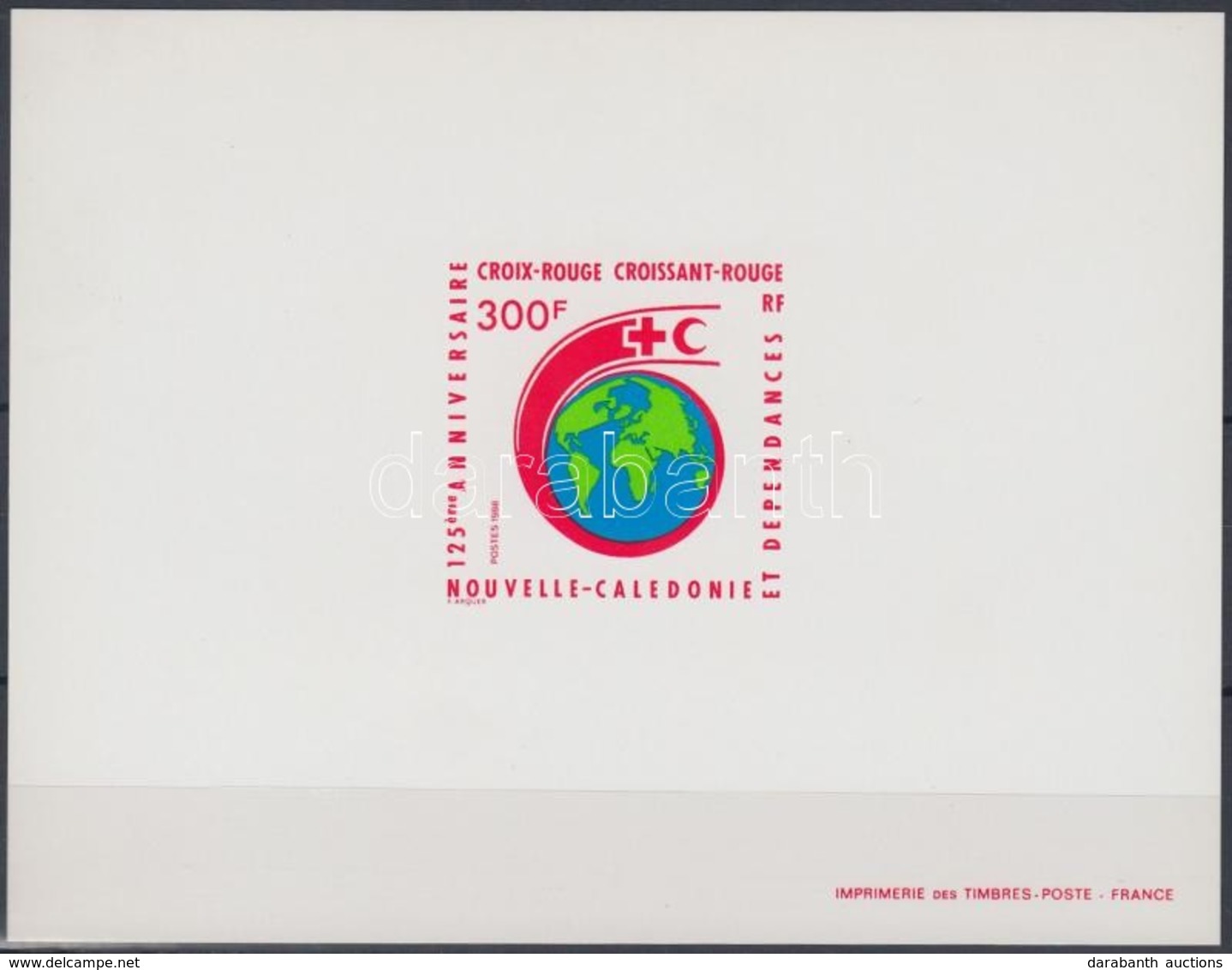** 1988 125 éves A Nemzetközi Vöröskereszt Mi 825 De Luxe Blokk - Other & Unclassified