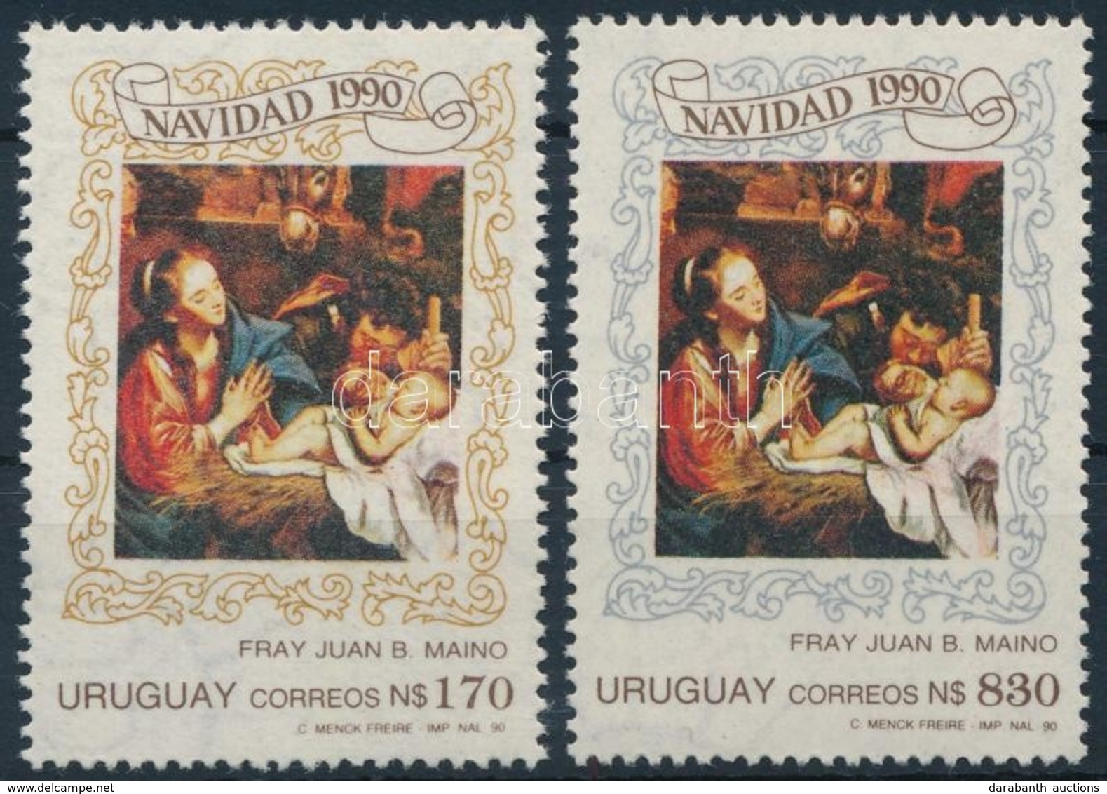 ** 1990 Karácsony Sor,
Christmas Set
Mi 1883-1884 - Other & Unclassified