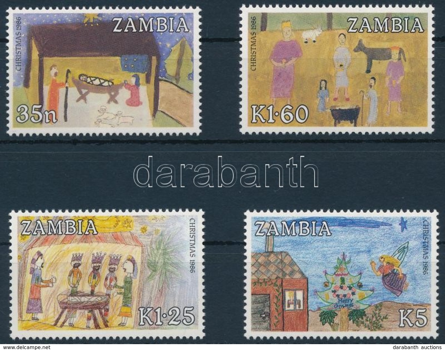 ** 1986 Karácsony Sor,
Christmas Set
Mi 369-372 - Otros & Sin Clasificación