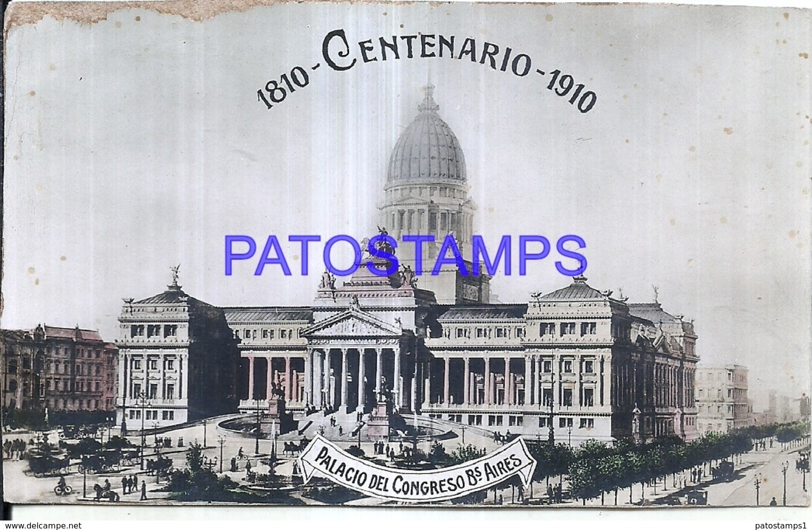 124049 ARGENTINA BUENOS AIRES PALACIO DE CONGRESO CENTENARIO DETAILS NO POSTAL POSTCARD - Belize