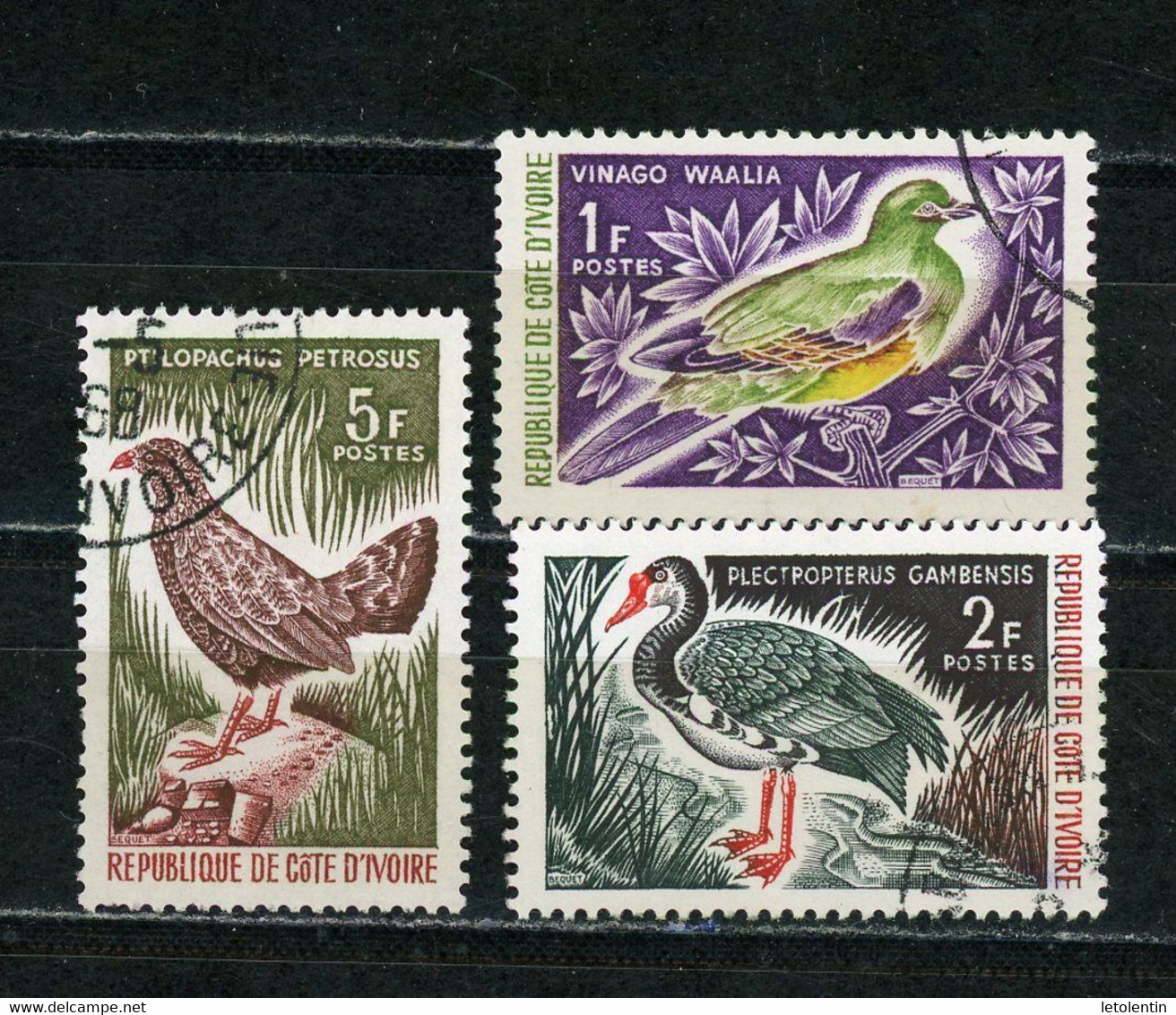 COTE D'IVOIRE - OISEAU - N° Yvert 249+250+251 Obli. - Costa De Marfil (1960-...)