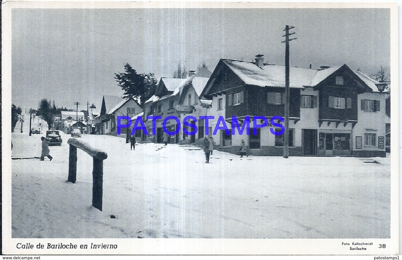 124054 ARGENTINA RIO NEGRO BARILOCHE VISTA PARCIAL NEVADA CALLE STREET PHOTO NO POSTAL POSTCARD - Belize