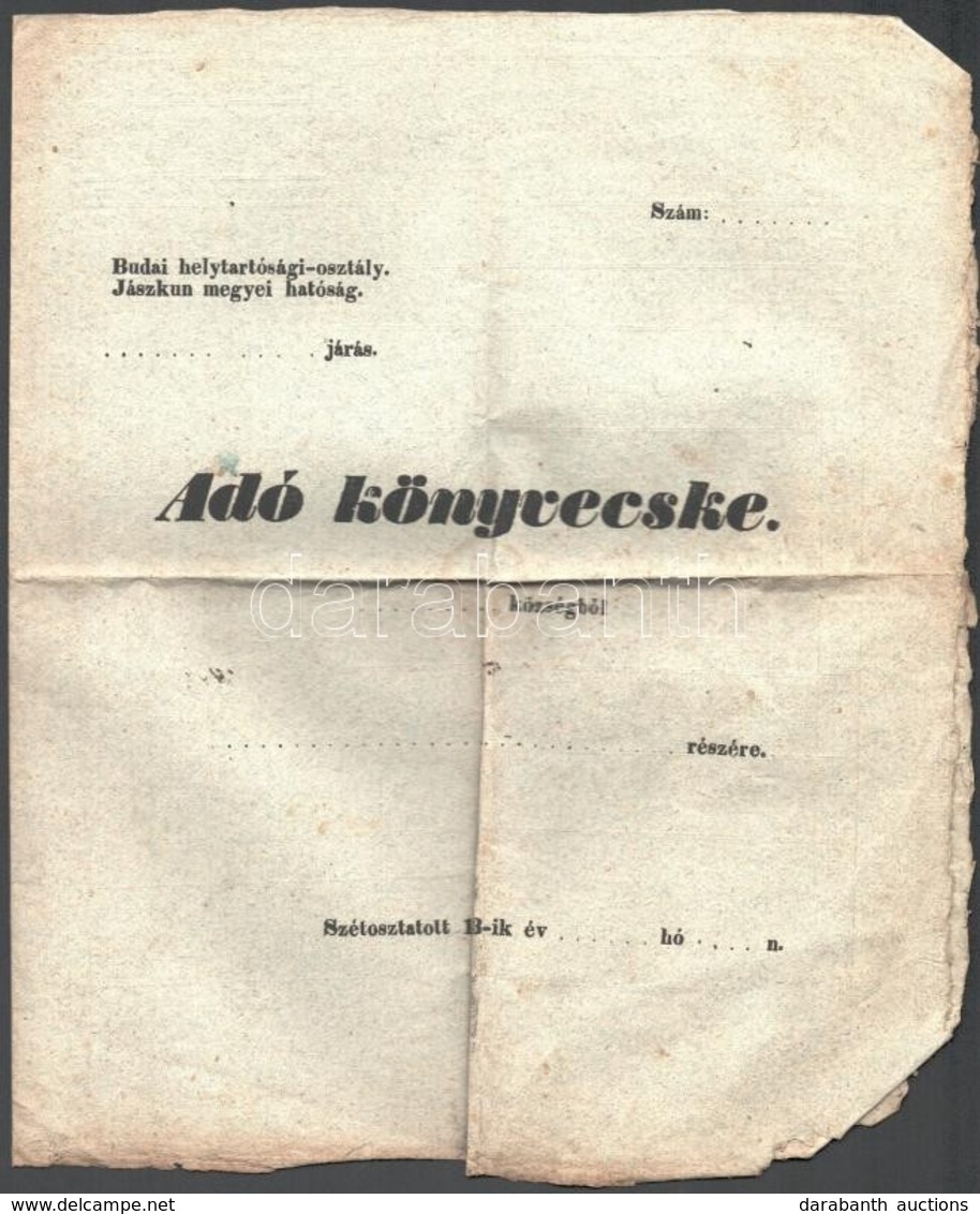 1852-1889 3 Db Adókönyvecske Német és Magyar Nyelven - Sin Clasificación