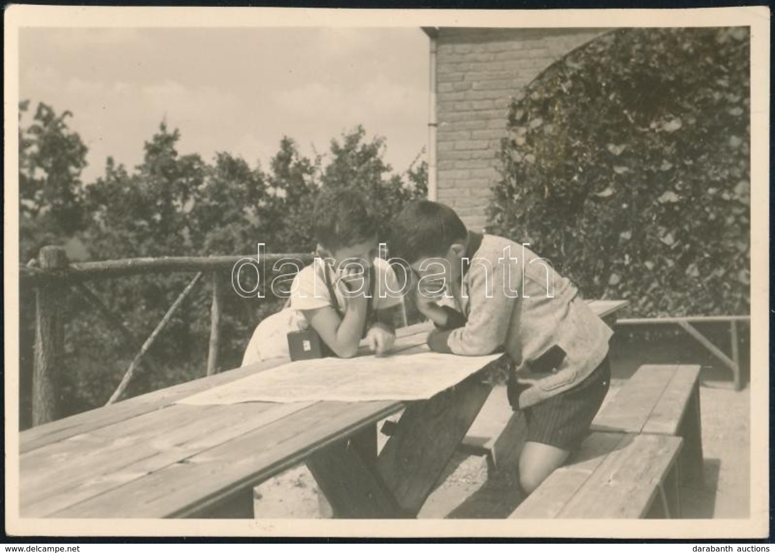 1936. Augusztus 15. Kinszki Imre (1901-1945) Budapesti Fotóművész Hagyatékából, A Szerző által Feliratozott Vintage Fotó - Otros & Sin Clasificación