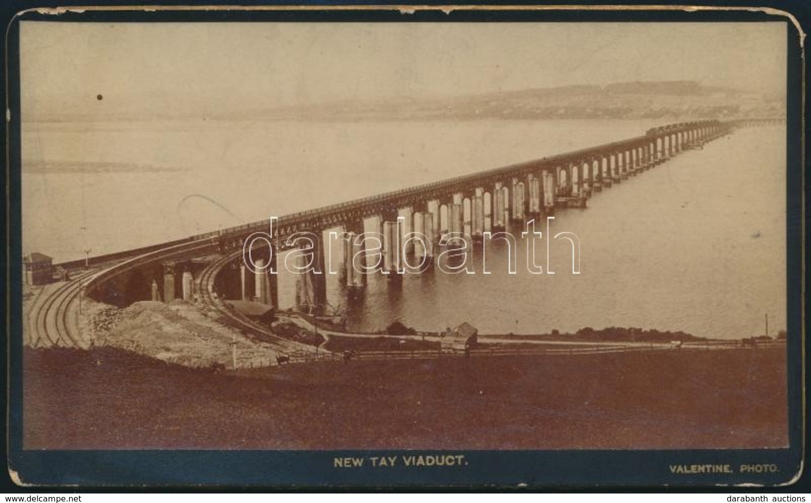 Cca 1887 Skócia, A New Tay Vasúti Viadukt / Scotland The New Tay Railway Viaduct. 15x9 Cm - Otros & Sin Clasificación