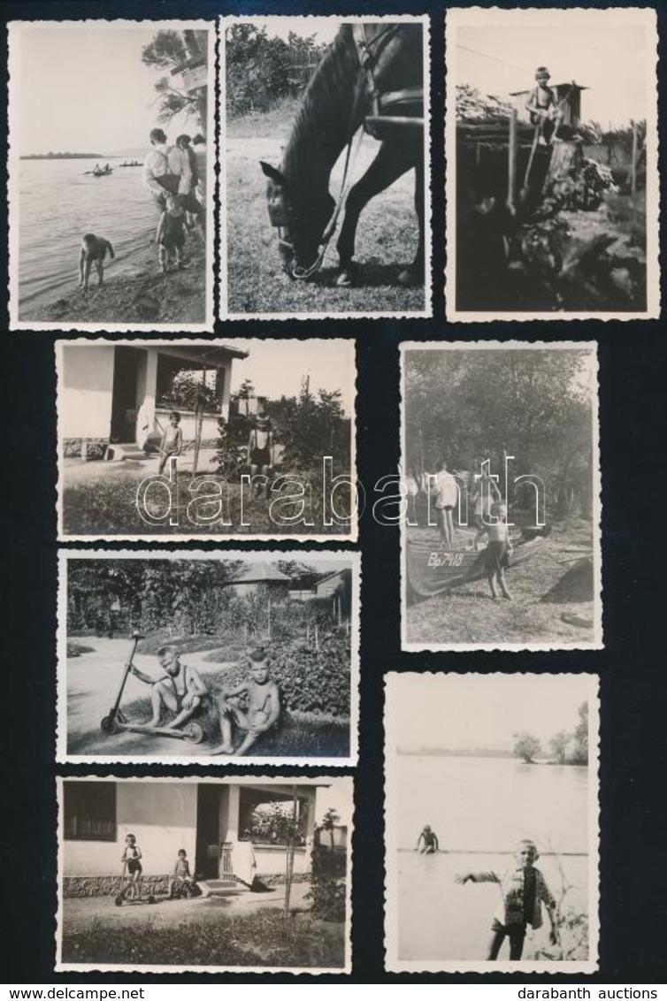 Cca 1930-1934 Gödi Részletek, életképek, 15 Db Feliratozott Fotó, 9×6 Cm - Otros & Sin Clasificación
