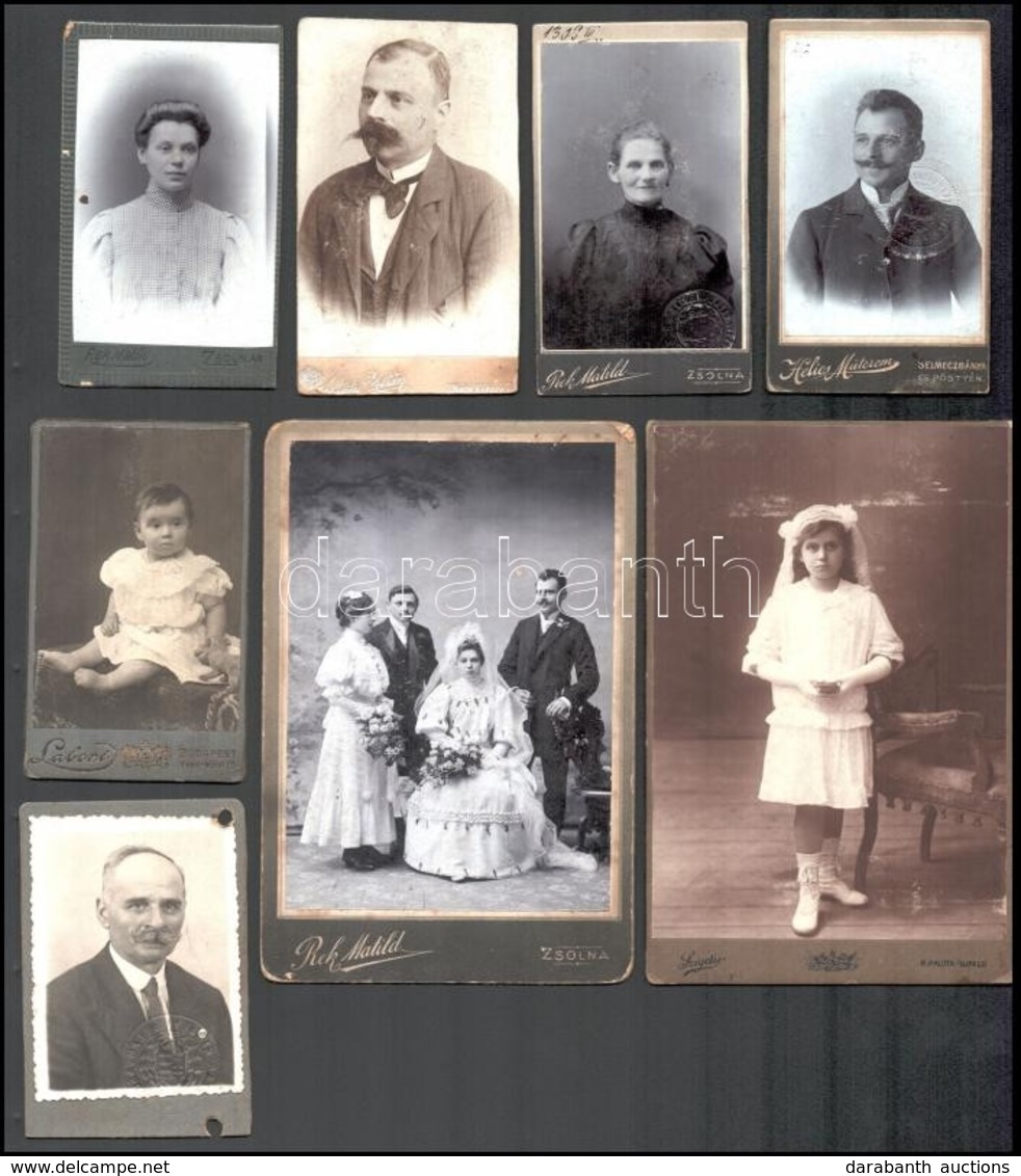 Cca 1880-1910 10 Db Keményhátú Fotó Klf Méretben - Other & Unclassified
