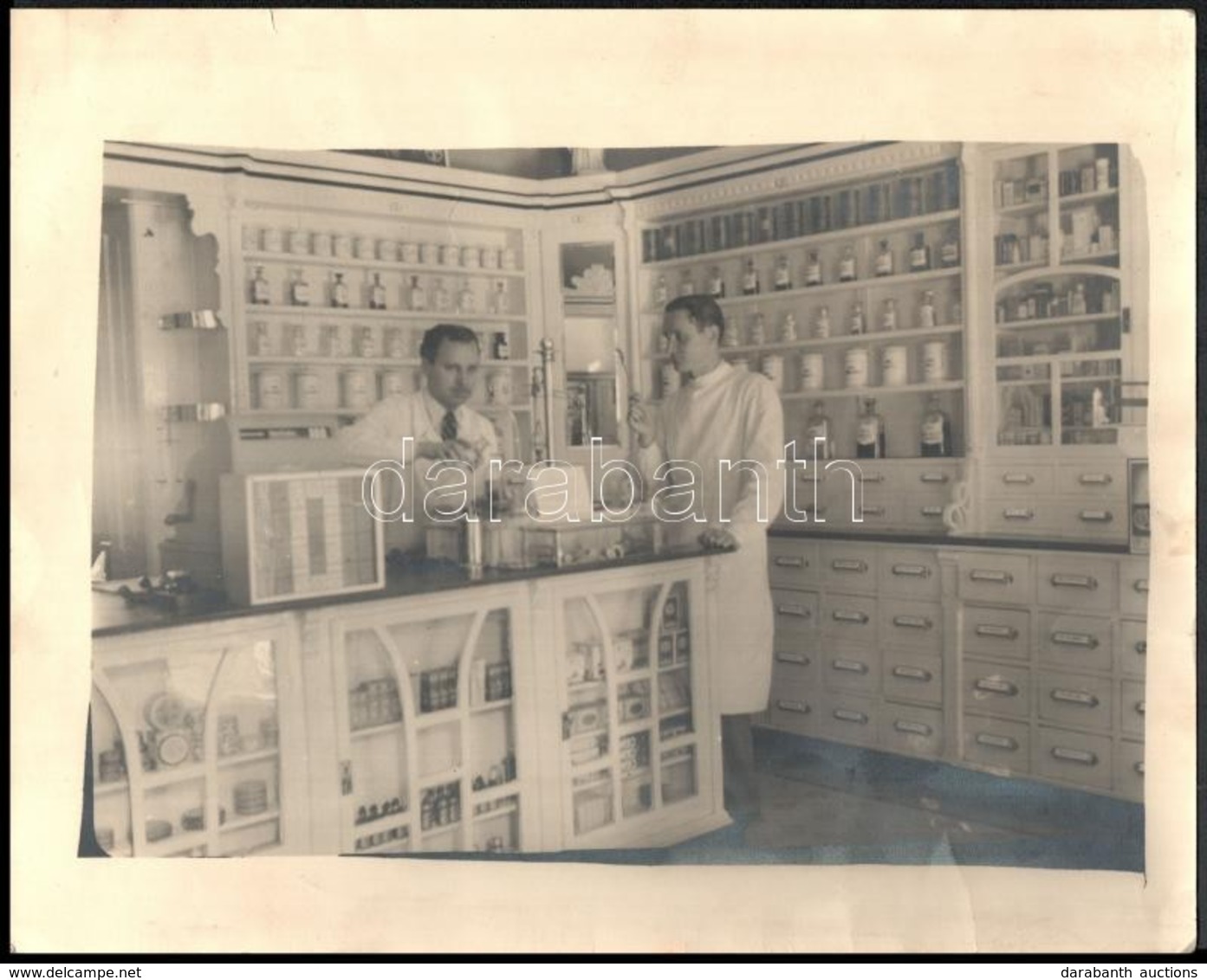 Cca 1930-1942 Érsekújvár, Szent Rókus Gyógyszertér, 3 Db Fotó, 9×6 és 24×29 Cm Közötti Méretekben - Other & Unclassified