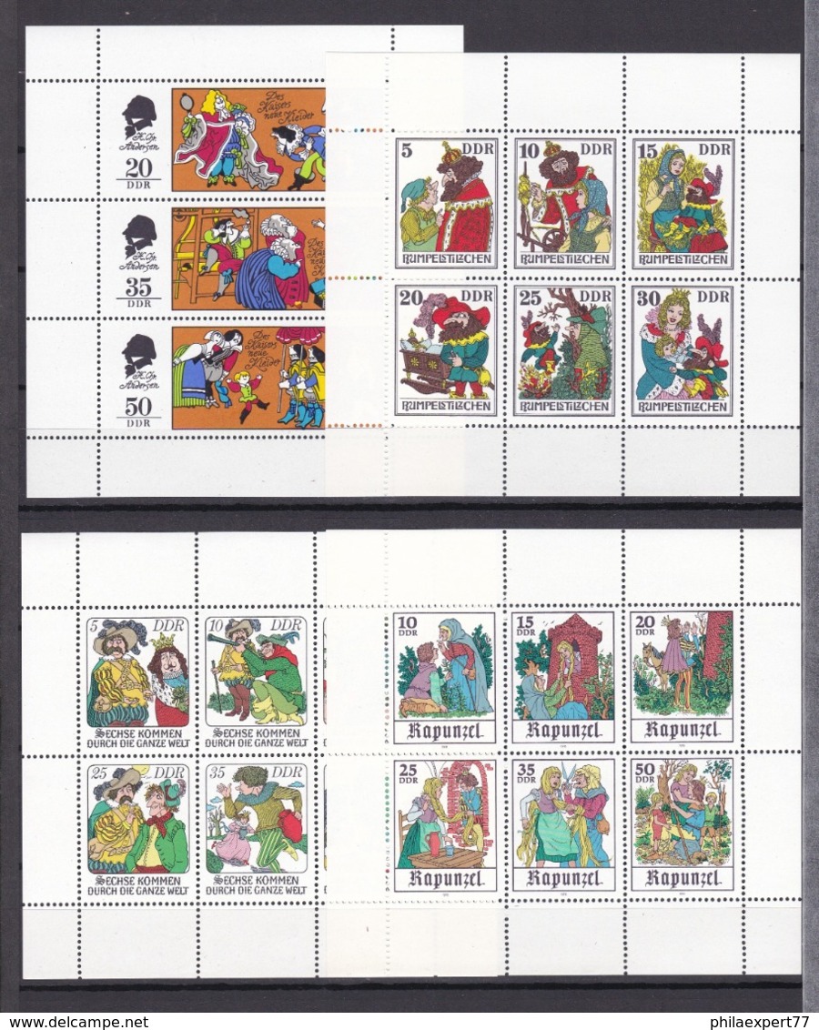 DDR - 1975/78 - Sammlung - Kleinbogen - Postfrisch - Ungebraucht