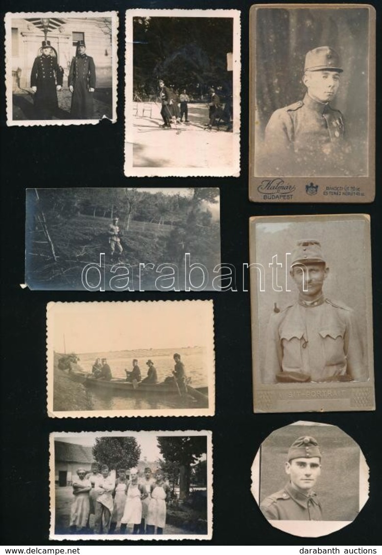 Vegyes Katonai Fényképek Az I. és II. Világháborúból, 5,5×5 és 14×9 Cm Közötti Méretekben - Sonstige & Ohne Zuordnung