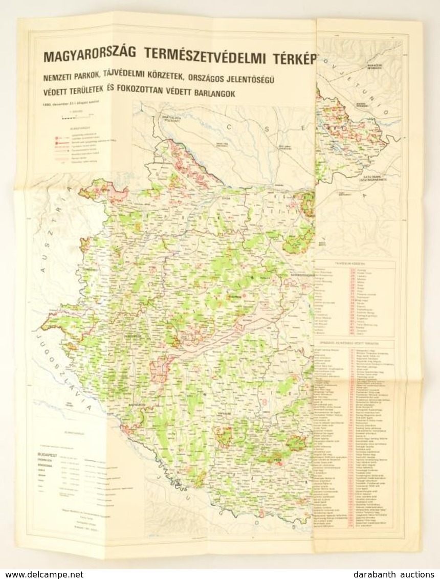 1993 Magyarország Természetvédelmi Térképe. 1: 500 000 - Other & Unclassified