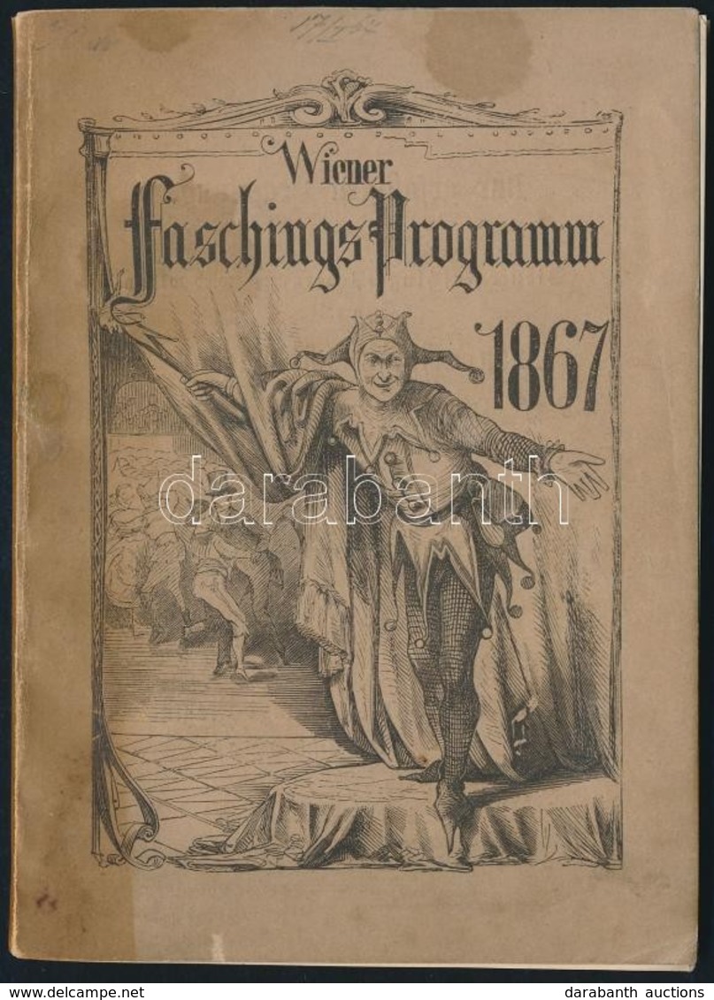 1867 Wiener Faschings-Programm, Képekkel Illusztrált,  84p - Ohne Zuordnung