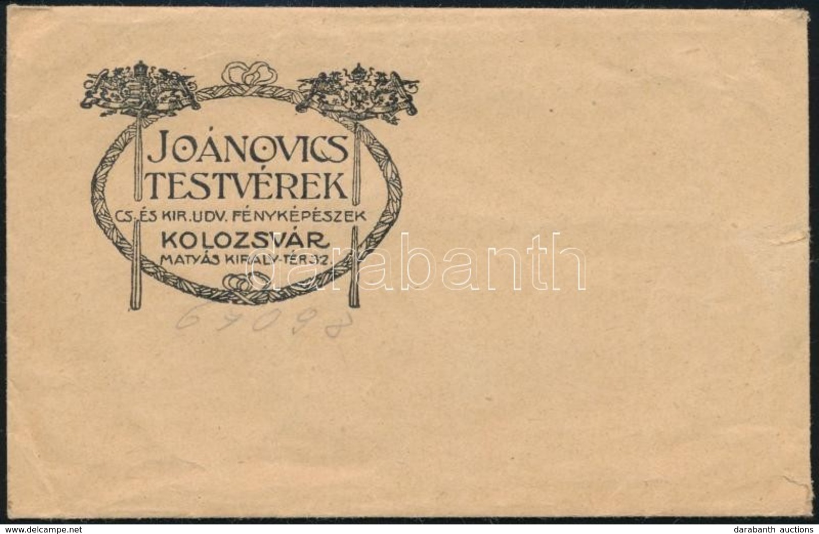 Cca 1910 Kolozsvár, Joánovics Testvérek Boríték 13x9 Cm - Sin Clasificación