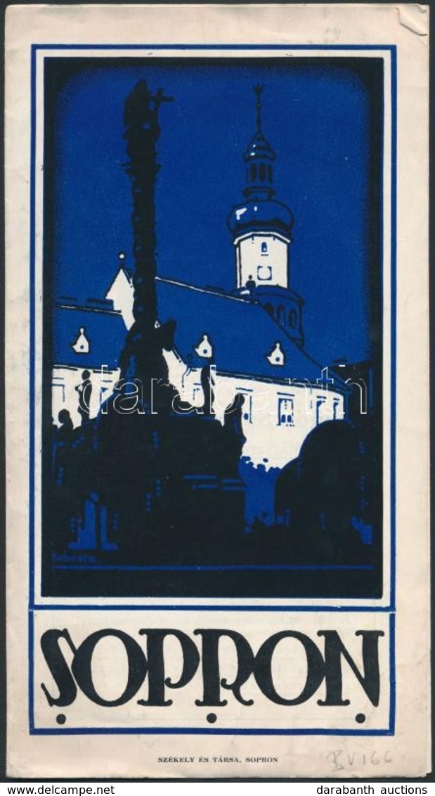 Cca 1930 Sopron Képes Ismertető Leporelló - Unclassified