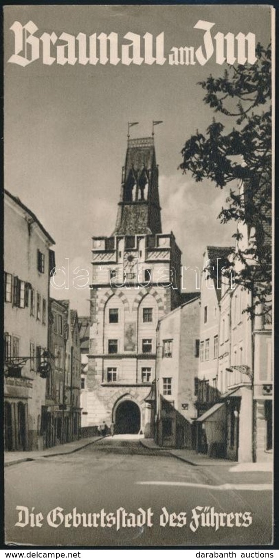 Cca 1938-1941  Braunau Am Inn. Die Geburtstadt Des Führers, Német Nyelvű Prospektus, + A Boríték 'Geburtstag Des Führer  - Sin Clasificación