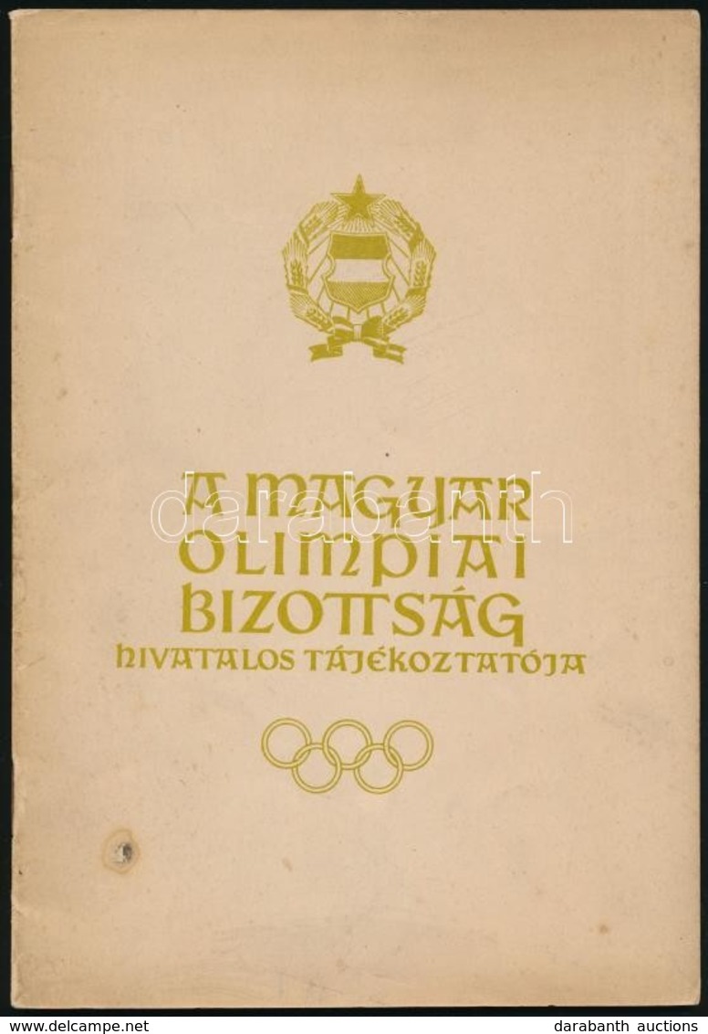 1959-1963 Magyar Olimpiai Bizottság 4 Száma (1959. 4-5 Sz., 1963 2.,3-4.,5-6. Számai.) Változó állapotban, Az Egyik Borí - Sin Clasificación