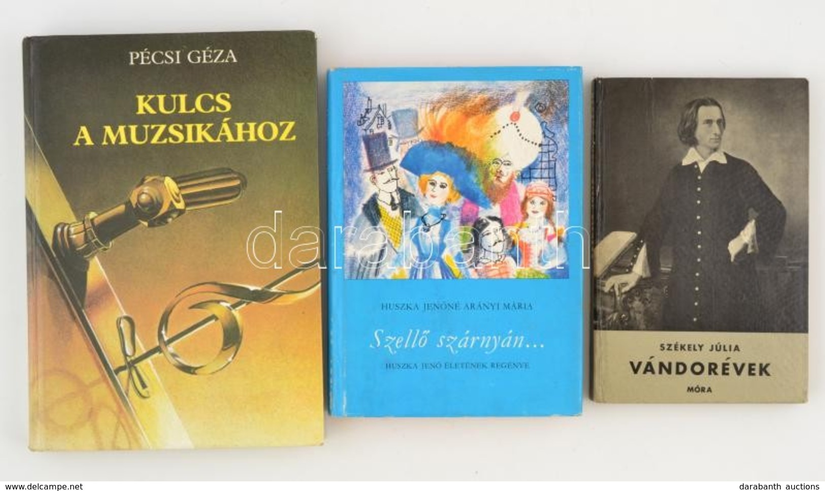 Vegyes Zenei Témájú Könyvtétel, 3 Db: 
Pécsi Géza: Kulcs A Muzsikához. Bp.,1989, Tankönyvkiadó. Kiadói Kartonált Papírkö - Sonstige & Ohne Zuordnung