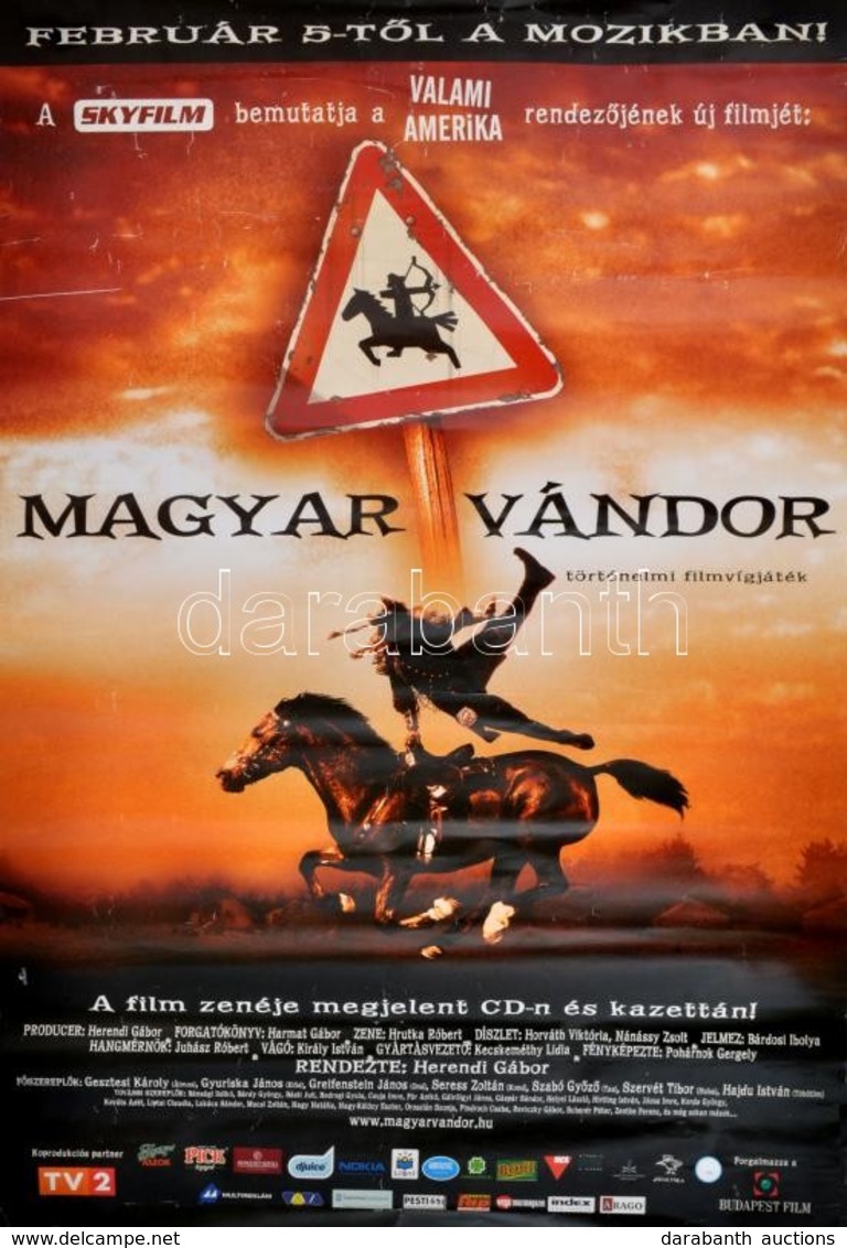 2004 Magyar Vándor, Filmplakát, Gyűrött, 98x
67 Cm - Otros & Sin Clasificación