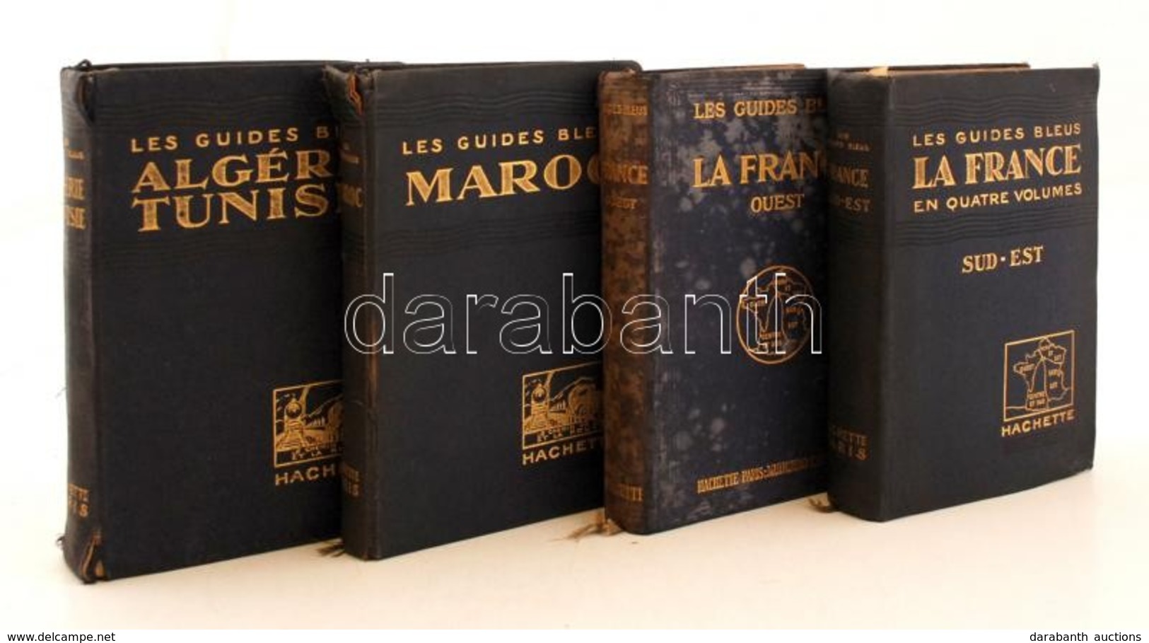 Les Guides Blues Francia Nyelvű útikönyv Sorozat 4 Kötete. (La France - Sud-est, La France - Quest, Maroc, Algérie-Tunis - Ohne Zuordnung