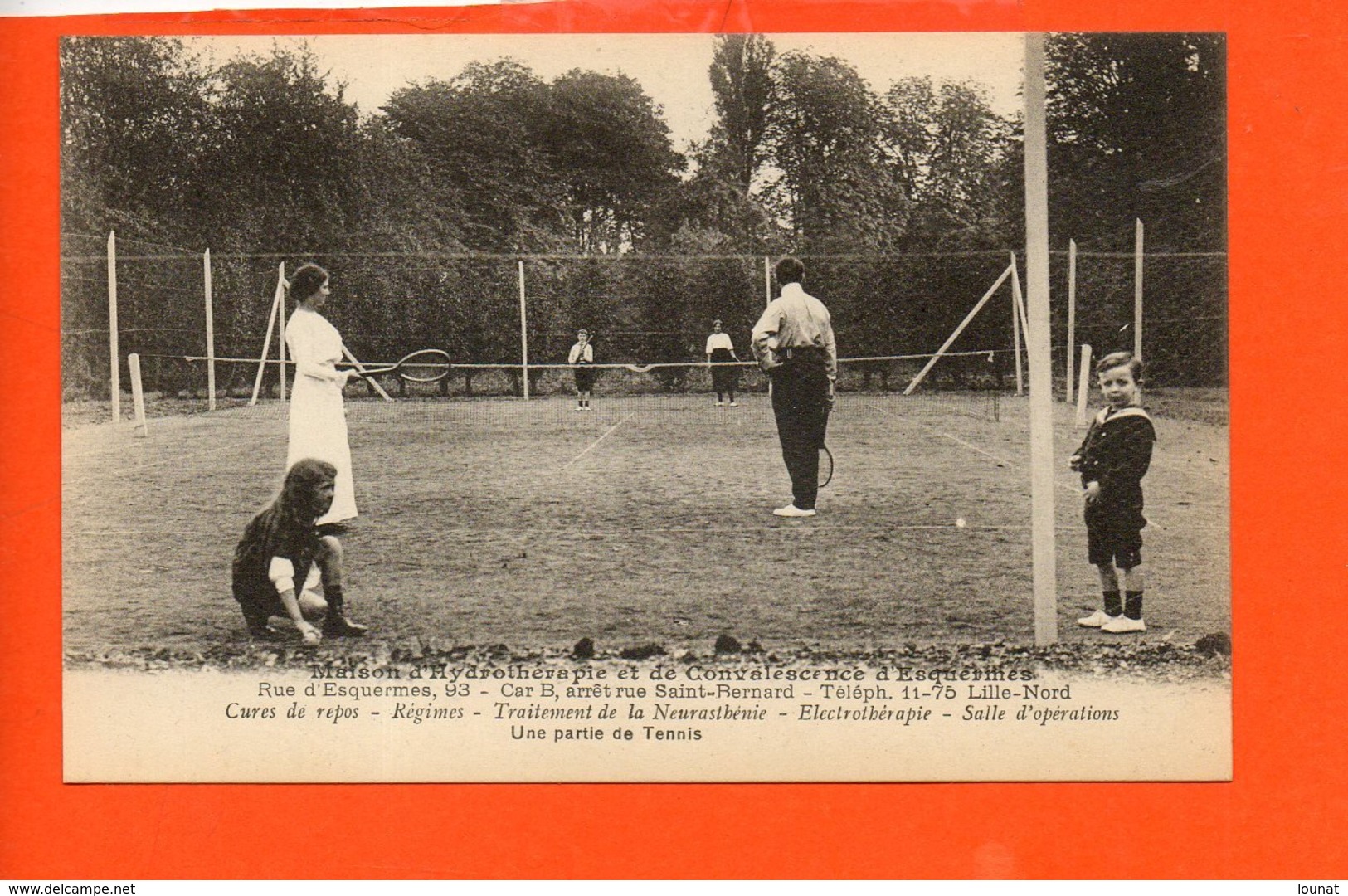 Tennis - Maison D'Hydrothérapie Et De Convalescence D'Esquermes - Une Partie De Tennis - Sport - Tennis