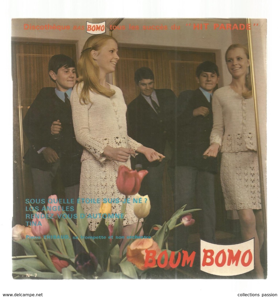 JC , 45 T ,vinyl , BOUM BOMO , PIERRE THIBAUD Sa Trompette Et Son Orchestre, N° 7 , 2 Scans,  Frais Fr 3.50 E - Andere & Zonder Classificatie