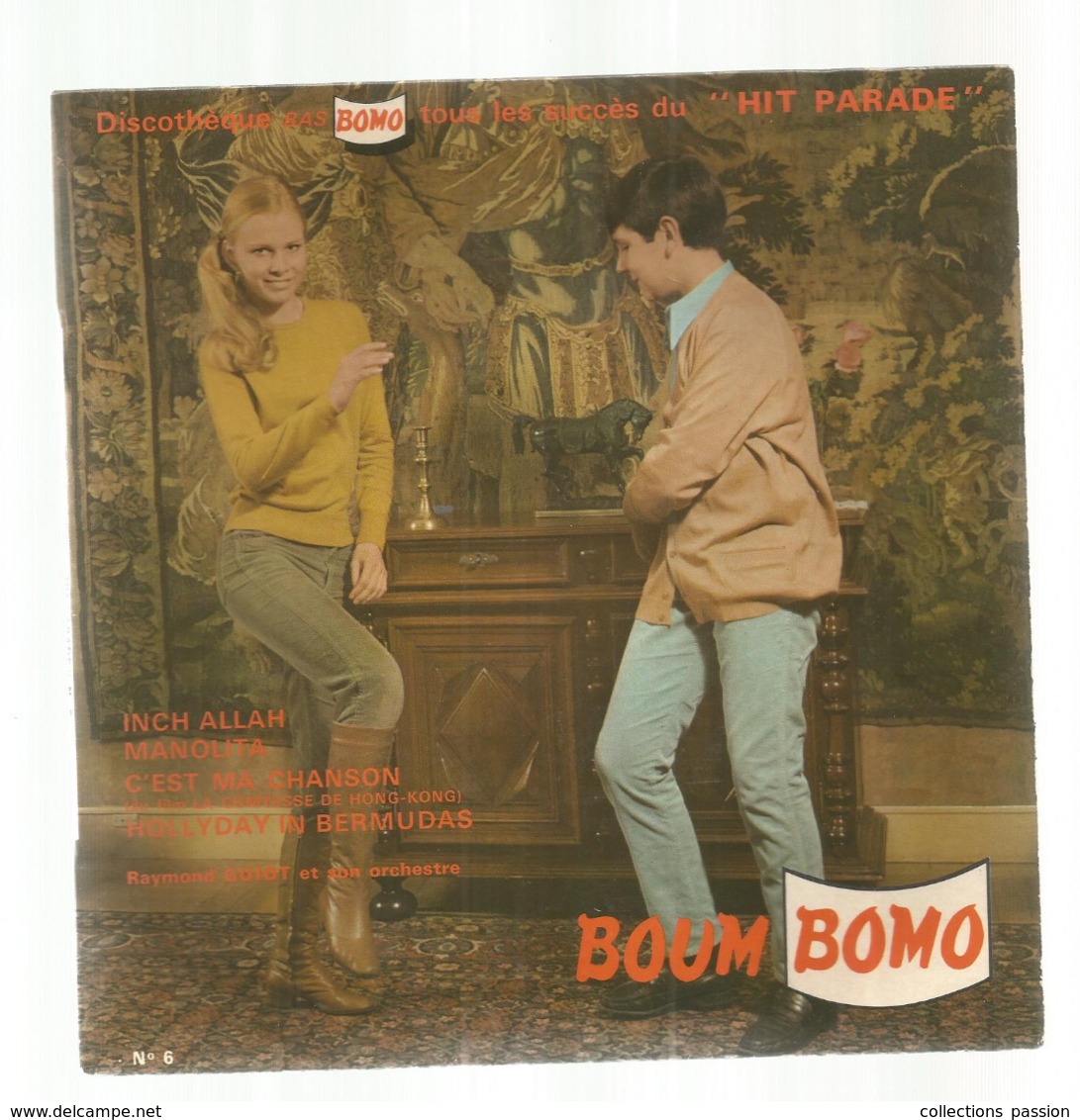 JC , 45 T ,vinyl , BOUM BOMO , RAYMOND GUIOT Et Son Orchestre, N° 6 , 2 Scans,  Frais Fr 3.50 E - Andere & Zonder Classificatie