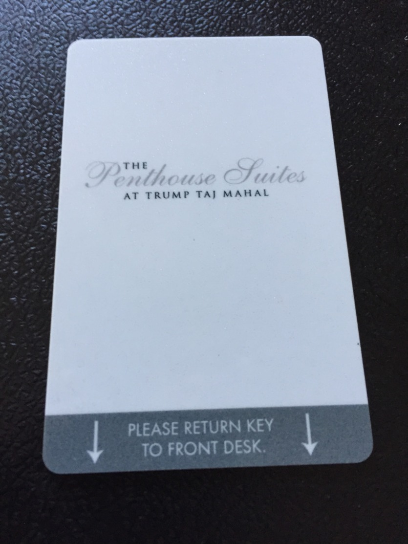 Hotelkarte Room Key Keycard Clef De Hotel Tarjeta Hotel  THE PENTHOUSE SUITES AT TRUMP TAJ MAHAL - Non Classés