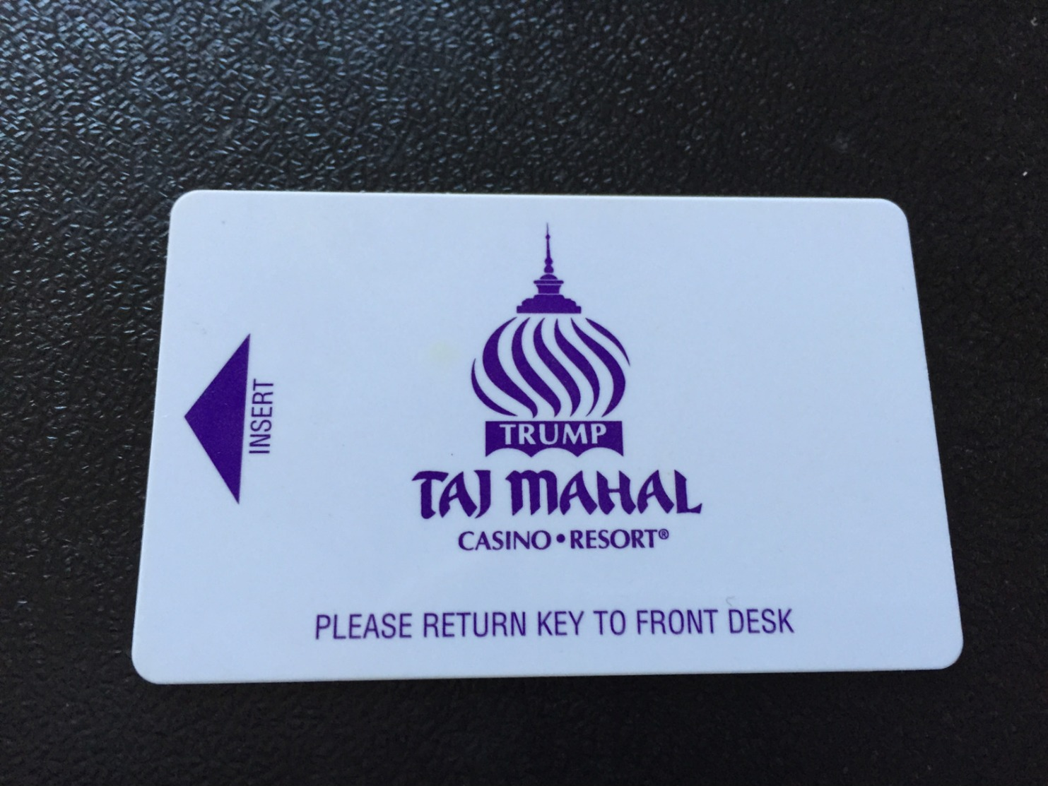 Hotelkarte Room Key Keycard Clef De Hotel Tarjeta Hotel   TRUMP TAJ MAHAL - Ohne Zuordnung